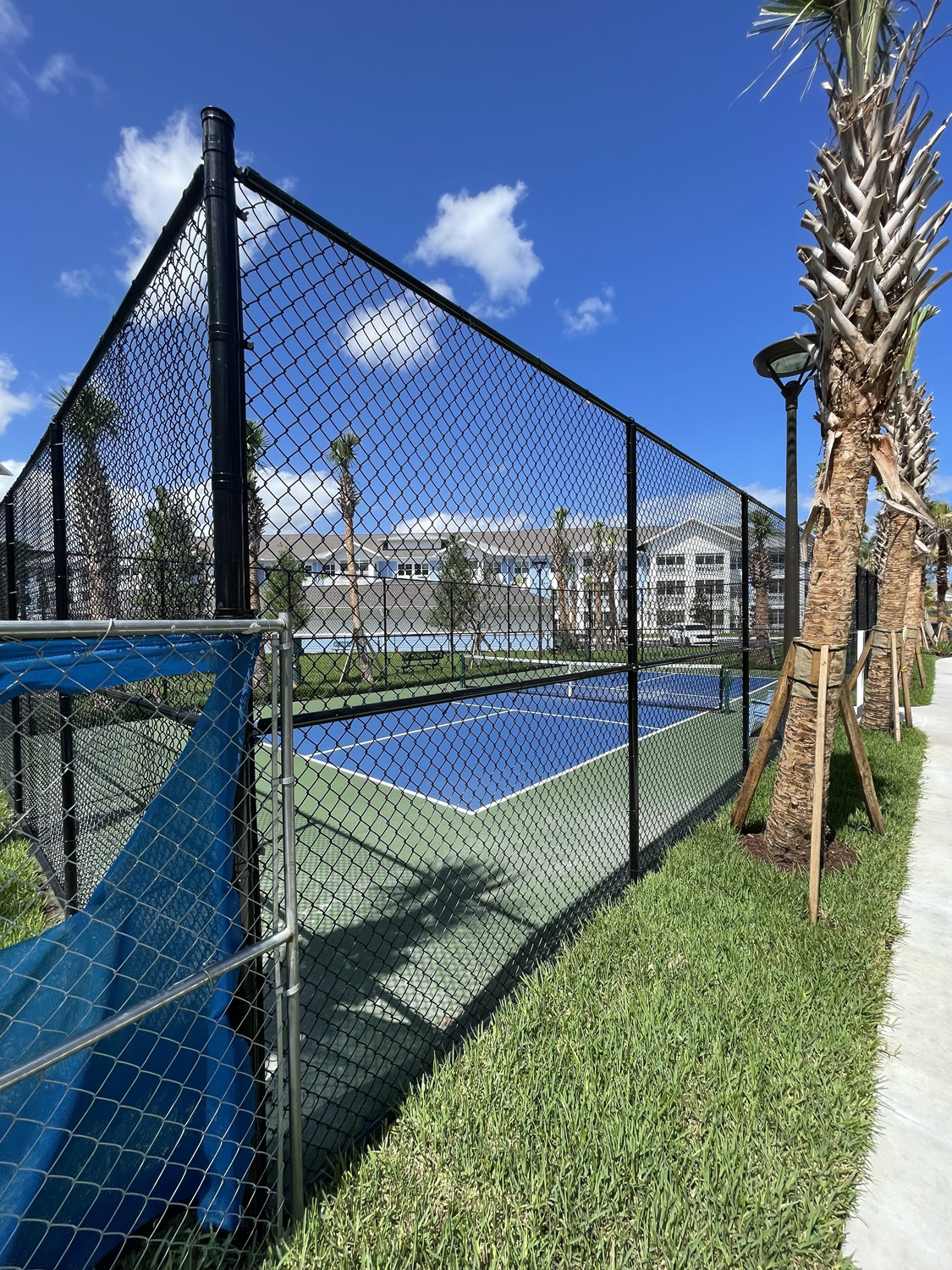 tennis court fencing in florida